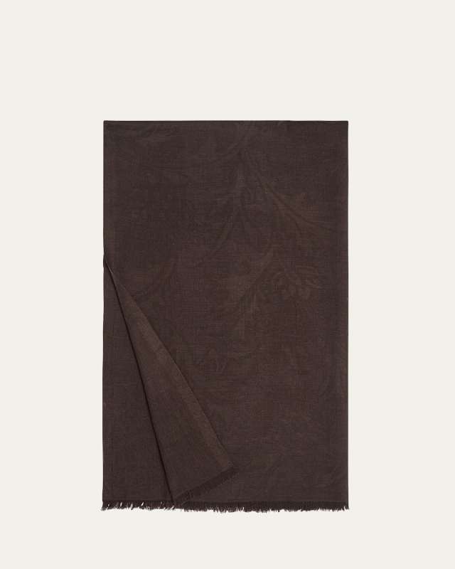 Textured Cardo Cashmere-Silk Stole